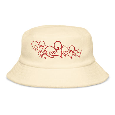 Terry Cloth Love Bucket Hat
