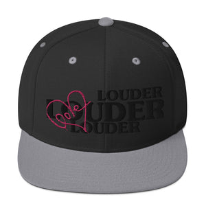 Love Louder Snapback Cap (various colors avail.)