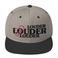 Load image into Gallery viewer, Love Louder Snapback Cap (various colors avail.)