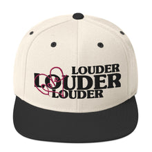 Load image into Gallery viewer, Love Louder Snapback Cap (various colors avail.)