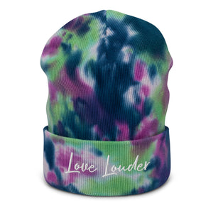 Love Louder Tie-dye Beanie