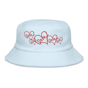 Terry Cloth Love Bucket Hat