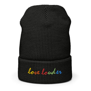 Love Louder Rainbow Beanie