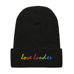 Love Louder Rainbow Beanie