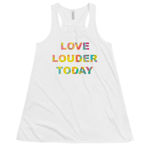 Love Louder Women's Flowy Racerback Tank