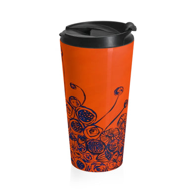 Urban Floral Stainless Steel Travel Mug