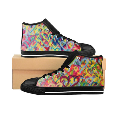 Graffiti Love Unisex High Top Sneakers