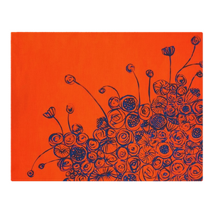 Urban Floral Orange Cotton Placemats
