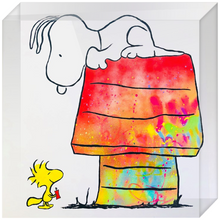 Load image into Gallery viewer, Spraypainting Snoopy Acrylic Block