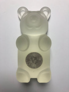 Silver Bitcoin Bear Sculpture