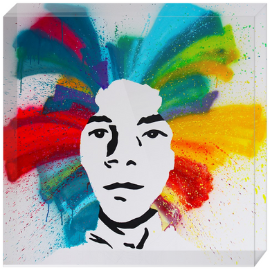 Basquiat Acrylic Block