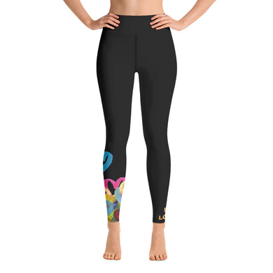Love Louder Hearts Yoga Leggings