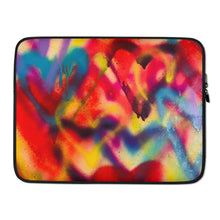 Load image into Gallery viewer, Graffiti Hearts Laptop Sleeve