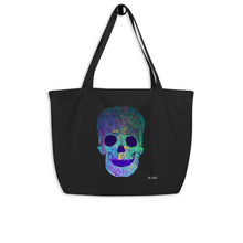 Load image into Gallery viewer, Glowing Skull 100% Cotton Tote Bag