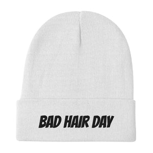 Bad Hair Day Embroidered Beanie