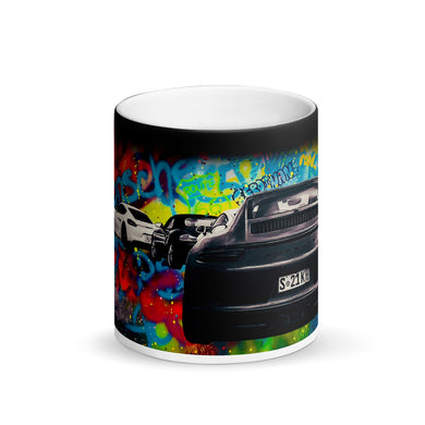 Porsche Matte Black Magic Mug