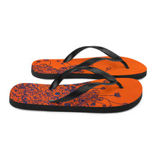 Load image into Gallery viewer, Urban Floral Art Flip-Flops