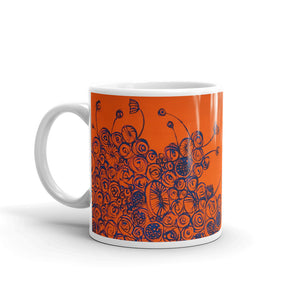 Abstract Floral Painting Mug
