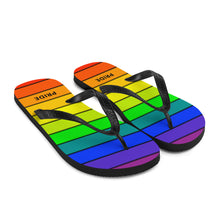 Load image into Gallery viewer, Rainbow Pride Flip-Flops