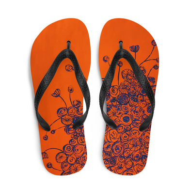 Urban Floral Art Flip-Flops