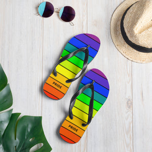 Rainbow Pride Flip-Flops