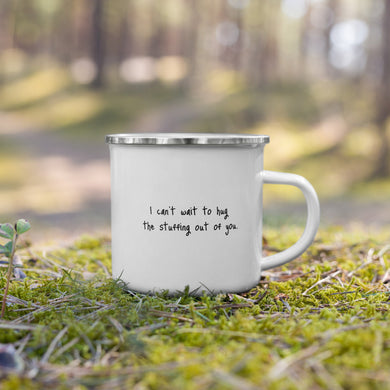 Hug you Enamel Mug